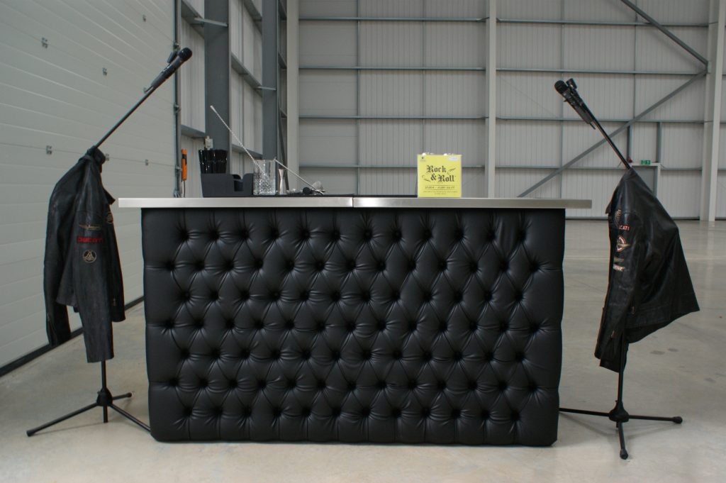 leather mobile bar