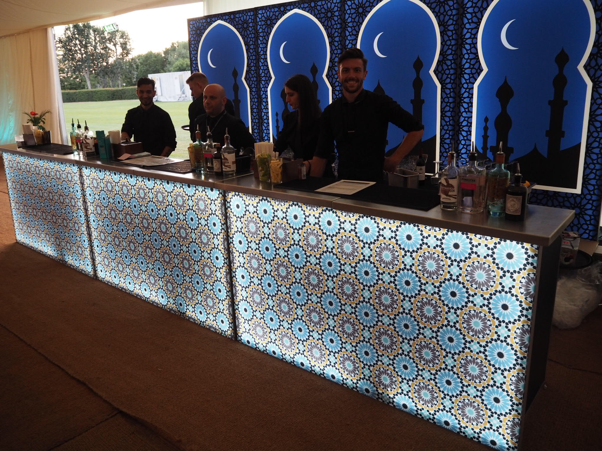 Moroccan themed mobile bar
