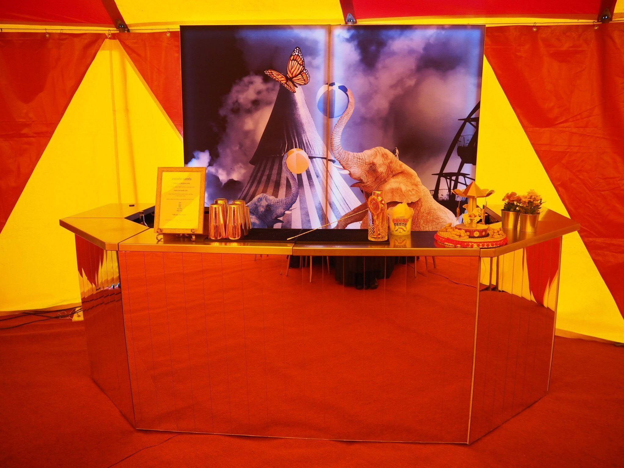 circus themed mobile bar