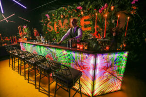 Electric Jungle bespoke themed bar 2