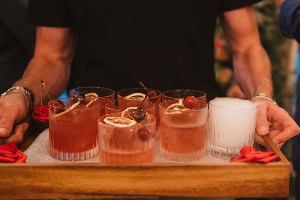 bespoke cocktail for nature themed wedding